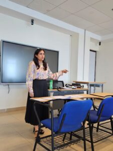 Corporate wellness session with University students